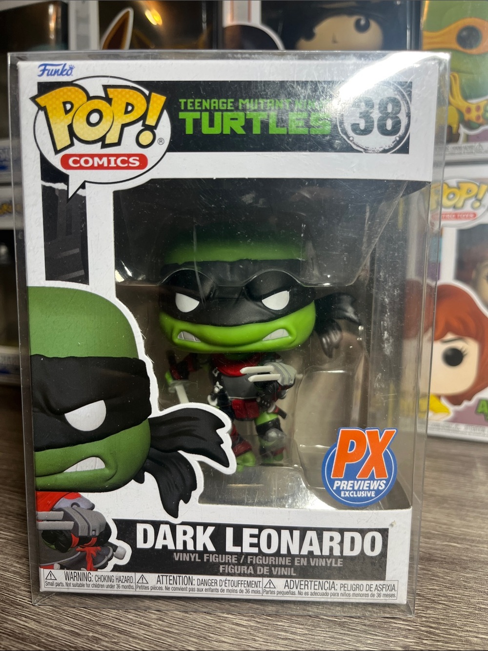 Funko Pop! Dark Leonardo Green Black Red PX Exclusive
